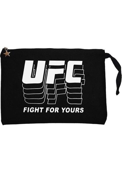 Ufc Fg Siyah Clutch Astarlı Cüzdan / El Çantası