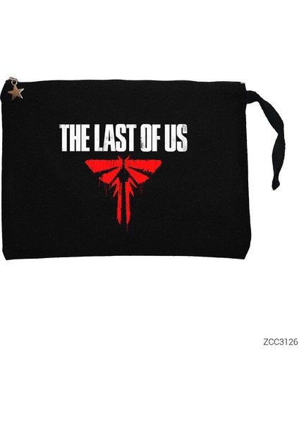 The Last Of Us Blood Siyah Clutch Astarlı Cüzdan / El Çantası