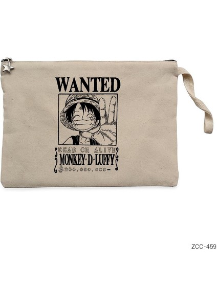 Wanted Luffy Krem Clutch Astarlı Cüzdan / El Çantası