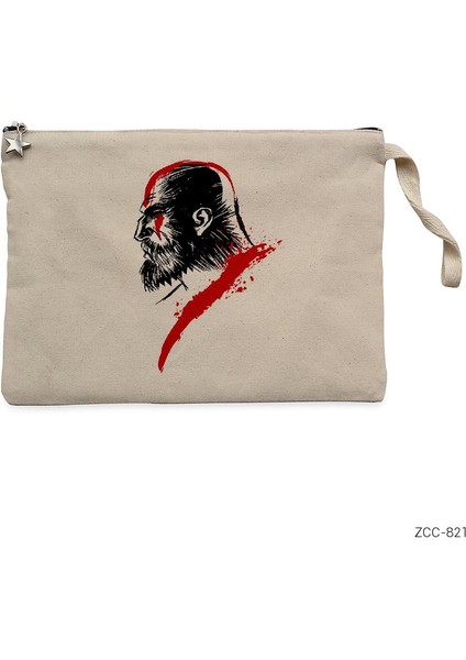God Of War Silhouette Krem Clutch Astarlı Cüzdan / El Çantası