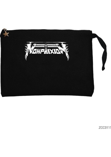 Non Phixion Siyah Clutch Astarlı Cüzdan / El Çantası