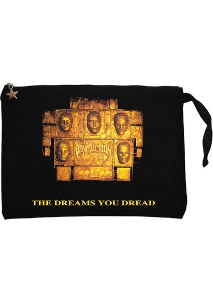 Benediction The Dreams You Dread Siyah Clutch Astarlı Cüzdan / El Çantası