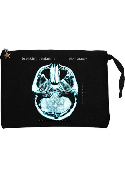 Breaking Benjamin Dear Agony Siyah Clutch Astarlı Cüzdan / El Çantası