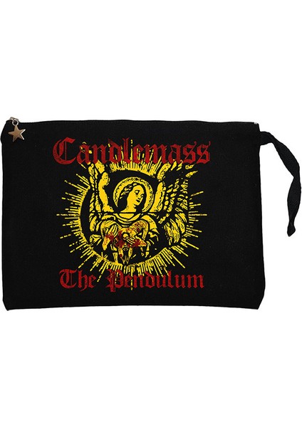 Candlemass The Pendulum Siyah Clutch Astarlı Cüzdan / El Çantası