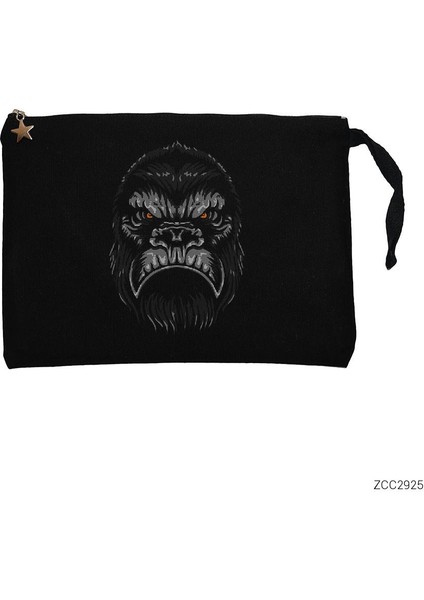 Gorilla Face Siyah Clutch Astarlı Cüzdan / El Çantası