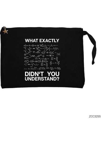 Kimyager Çözelti Siyah Clutch Astarlı Cüzdan / El Çantası