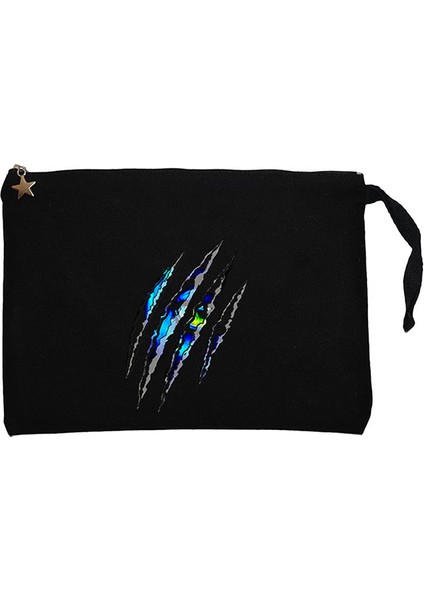 Avatar The Way Of Water Neytiri Looking Siyah Clutch Astarlı Cüzdan / El Çantası