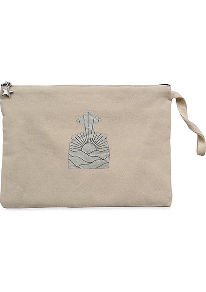 Cabinet Of Curiosities Silhouette Krem Clutch Astarlı Cüzdan / El Çantası