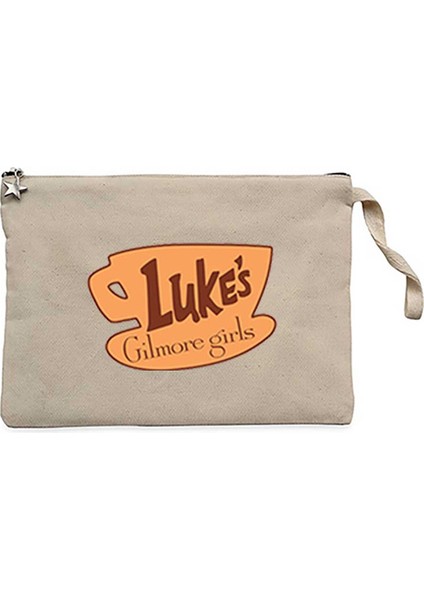 Glimore Girls Luke's Krem Clutch Astarlı Cüzdan / El Çantası