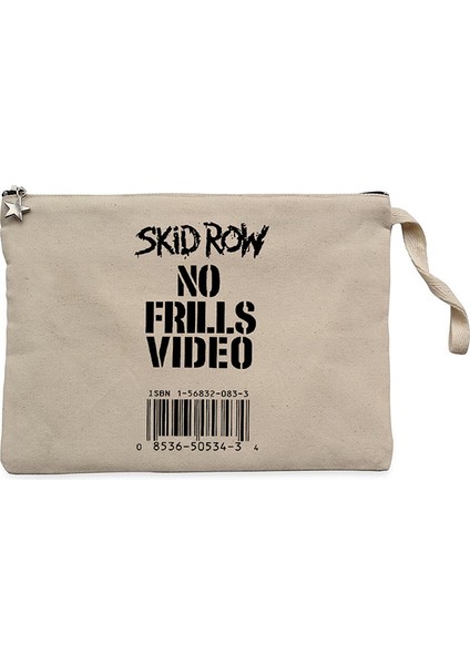 Skid Row No Frills Video Krem Clutch Astarlı Cüzdan / El Çantası