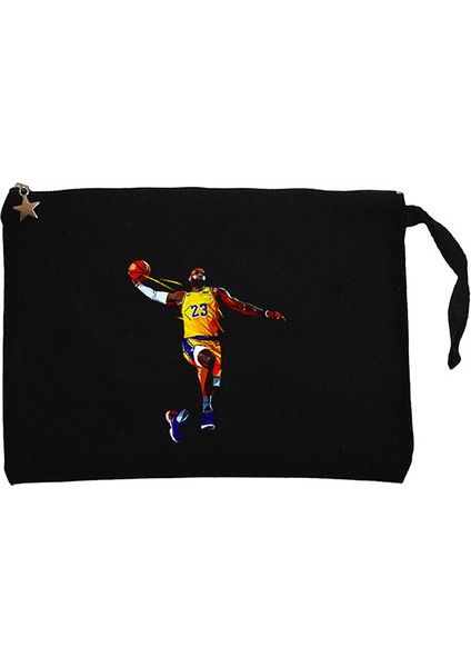 Lebron James Color Siyah Clutch Astarlı Cüzdan / El Çantası