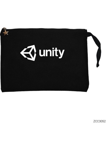 Unity Siyah Clutch Astarlı Cüzdan / El Çantası