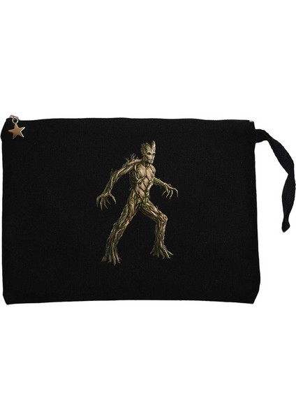 Galaksinin Koruyucuları Groot Siyah Clutch Astarlı Cüzdan / El Çantası