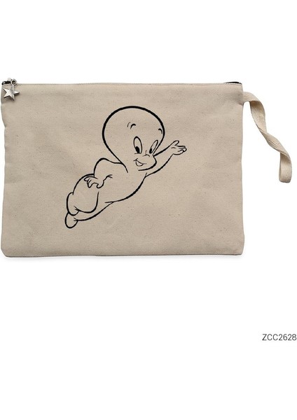 Casper Flying Krem Clutch Astarlı Cüzdan / El Çantası