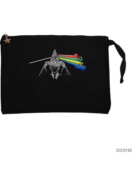 House Side Of The Hogwarts Siyah Clutch Astarlı Cüzdan / El Çantası