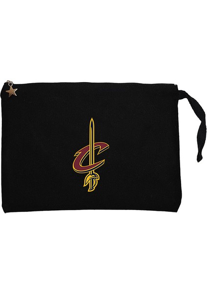 Clevaland Cavaliars Sword Siyah Clutch Astarlı Cüzdan / El Çantası