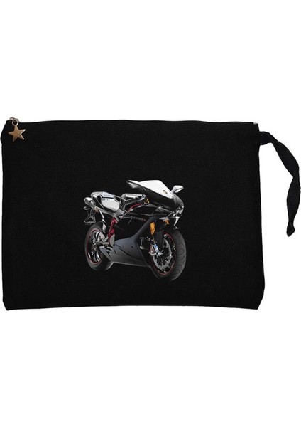 Ducat 1098 Siyah Clutch Astarlı Cüzdan / El Çantası