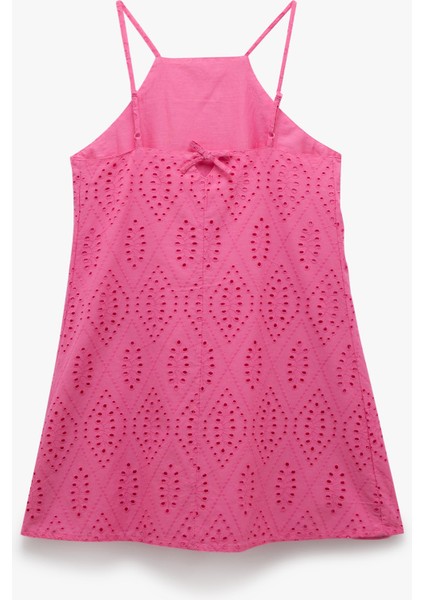 Pamuklu A Kesim Mini Halter Yaka Ince Askılı Fisto Elbise fırsatları