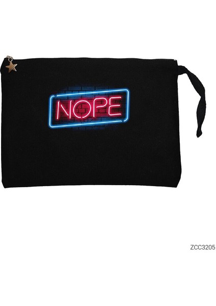 Nope Siyah Clutch Astarlı Cüzdan / El Çantası