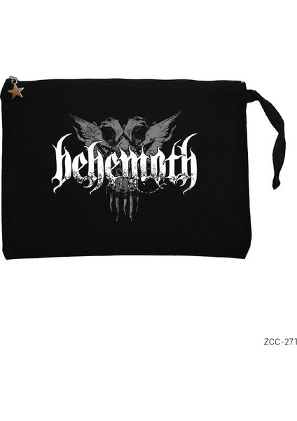 Behemoth Group Siyah Clutch Astarlı Cüzdan / El Çantası