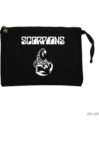 Scorpions Siyah Clutch Astarlı Cüzdan / El Çantası