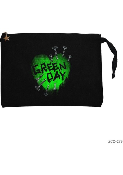 Green Day Green Hearth Siyah Clutch Astarlı Cüzdan / El Çantası
