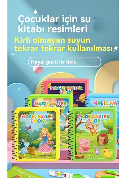 Tekrar Tekrar Grafiti 8 Parçalı Eğitici Çizim Oyuncak Kitabı (Yurt Dışından)