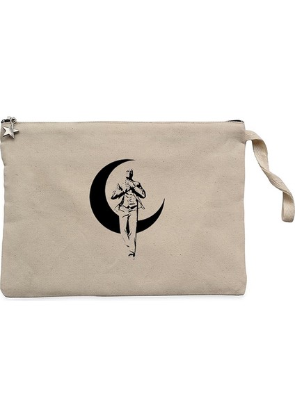 Moon Knight Sketch Krem Clutch Astarlı Cüzdan / El Çantası