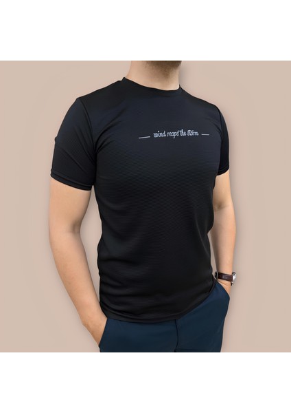 Erkek Slim Fit Enjeksiyon Baskılı Pamuklu T-Shirt modelleri