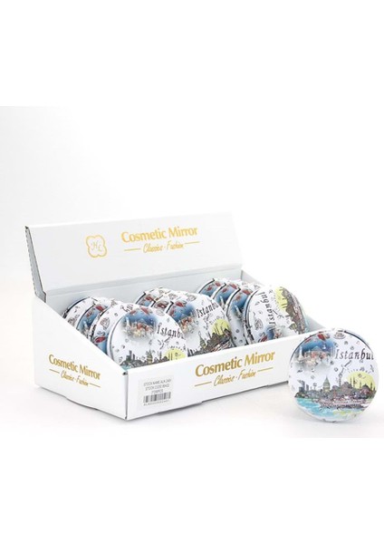 Taşlı Istanbul Tasarımı El Aynası Kalın fiyatları