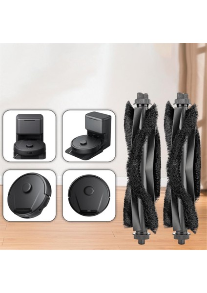 Eufy L60/L60 HIBRIT/L60 SES/L50 SES/L50/OMNI C20 Robot Süpürge Için Dayanıklı 2 Adet Rulo Fırça Kendiliğinden Boşalan Robot Süpürge (Yurt Dışından)
