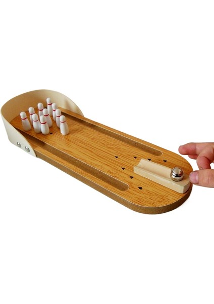 Bowling Masası Oyunları Ahşap Çocuklar Eğitici Yenilikçi Oyuncaklar (Yurt Dışından)