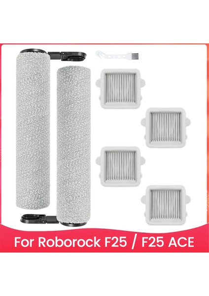 Roborock F25 / F25 Ace Islak/kuru Elektrikli Süpürge Ana Silindir Fırça Hepa Filtre Yedek Parçaları (Yurt Dışından)
