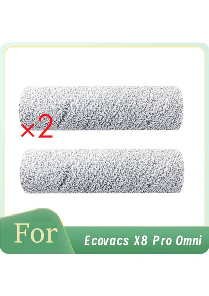 Ecovacs X8 Pro Omni Süpürge Aksesuarları Için 2 Adet Silindir Bezi Gelişmiş Temizlik Verimliliği (Yurt Dışından)