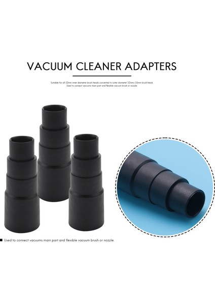 3 Adet Vakumlu Elektrikli Alet Toz Emme Hortumu Evrensel Adaptör 32MM 35MM Temizleme Adaptörleri Fırça Emiş Başlığı Konnektörü (Yurt Dışından) modelleri
