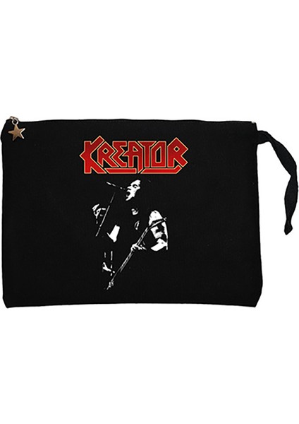 Kreator United In Hate Siyah Clutch Astarlı Cüzdan / El Çantası