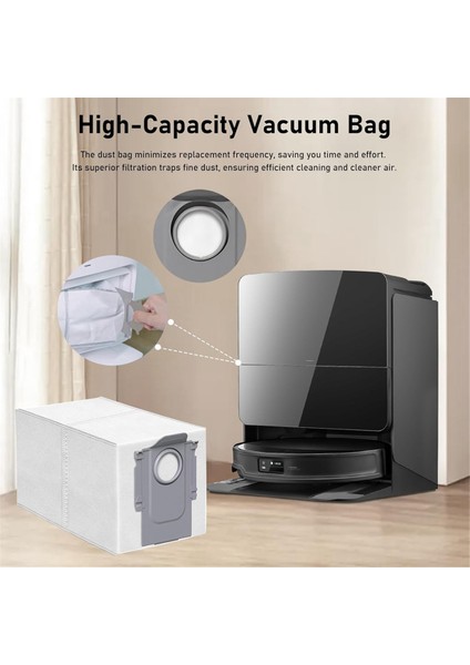 Roborock Saros 10 /G30/S9 Maxv Ultra Vakum Ataşmanı Için 23 Adet Ana Yan Fırça Filtresi Paspas Pedi Toz Torbası Aksesuar Seti (Yurt Dışından) modelleri