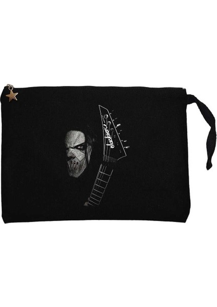 Slipknot Mick Thomson Guitar Siyah Clutch Astarlı Cüzdan / El Çantası