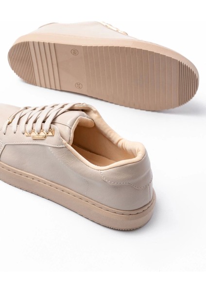 P-910 Bej Bağcıklı Taban Dikişli Günlük Kadın Spor indirimleri