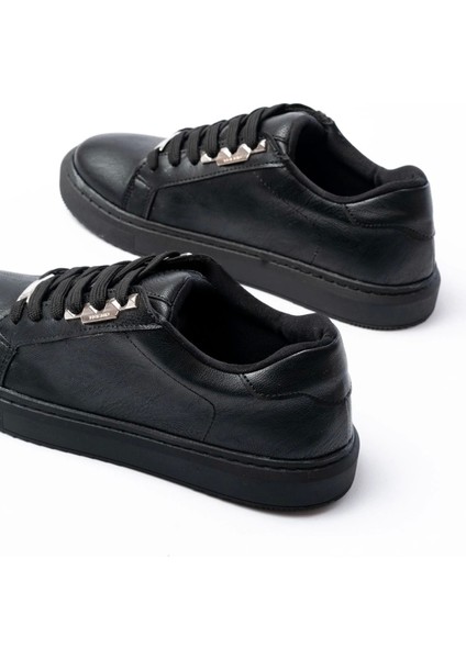 P-910 Siyah Bağcıklı Taban Dikişli Günlük Kadın Spor indirimleri