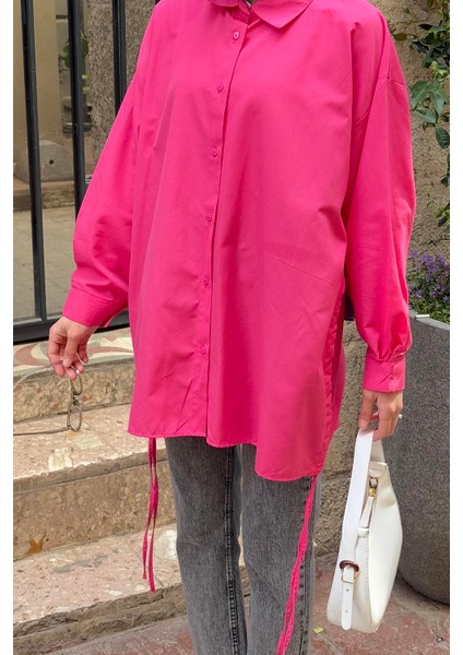 Oversize Gömlek Pembe