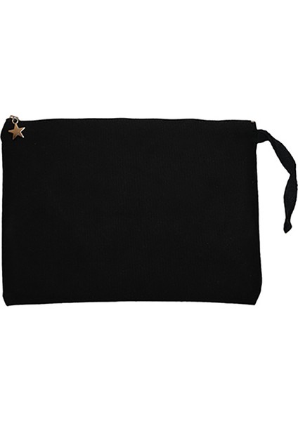 Kedi - Not Today Siyah Clutch Astarlı Cüzdan / El Çantası