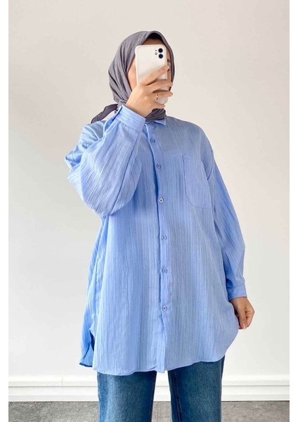 Kraşlı Gömlek Bebe Mavisi fiyatları