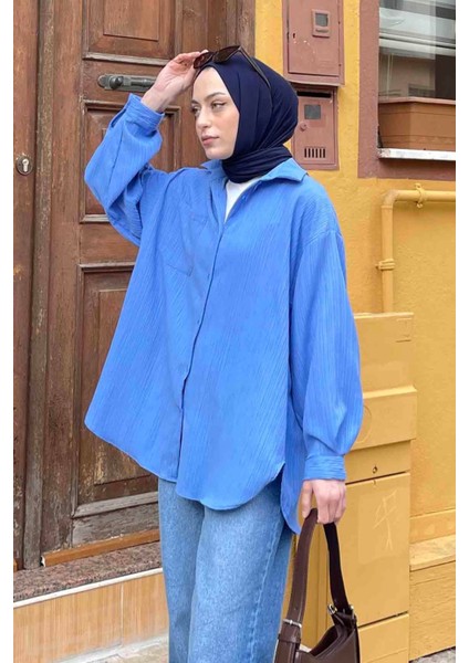 Kraşlı Gömlek Mavi fiyatları