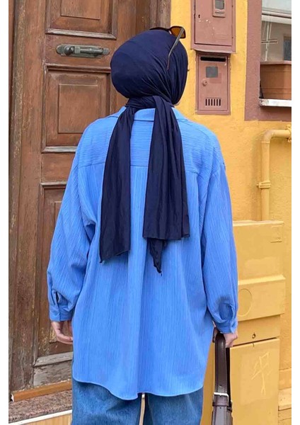 Kraşlı Gömlek Mavi modelleri