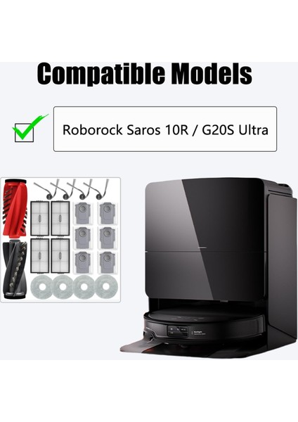 Roborock Saros 10R / G20S Ultra Robot Süpürge Yedek Aksesuar Seti - 1 Set Ana Fırça, Hepa Filtreler (Yurt Dışından) fırsatları