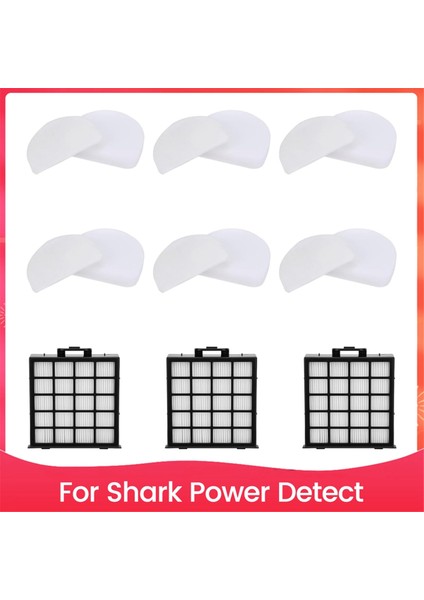 Shark Power Detect Upright Cleaner AZ4000 AZ4002 AZ4000C, Yığın Filtreler, Köpük ve Keçe Filtreler Yedek Parçaları Için (Yurt Dışından)