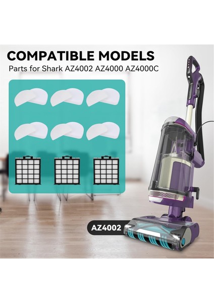 Shark Power Detect Upright Cleaner AZ4000 AZ4002 AZ4000C, Yığın Filtreler, Köpük ve Keçe Filtreler Yedek Parçaları Için (Yurt Dışından) fiyatları