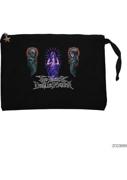 The Black Dahlia Murder Human Body Siyah Clutch Astarlı Cüzdan / El Çantası