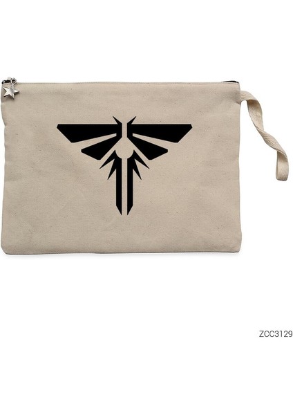 The Last Of Us Logo Krem Clutch Astarlı Cüzdan / El Çantası
